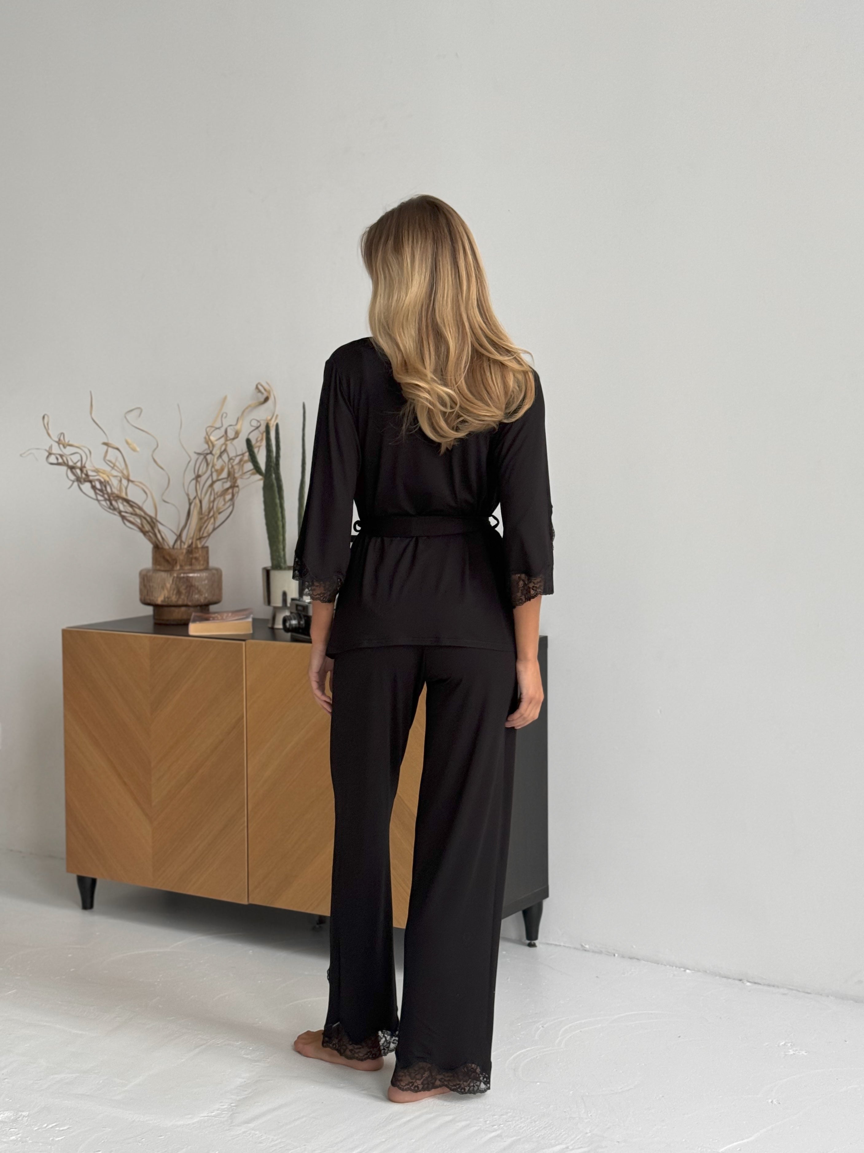 Pajama Set TP-M-8 Black