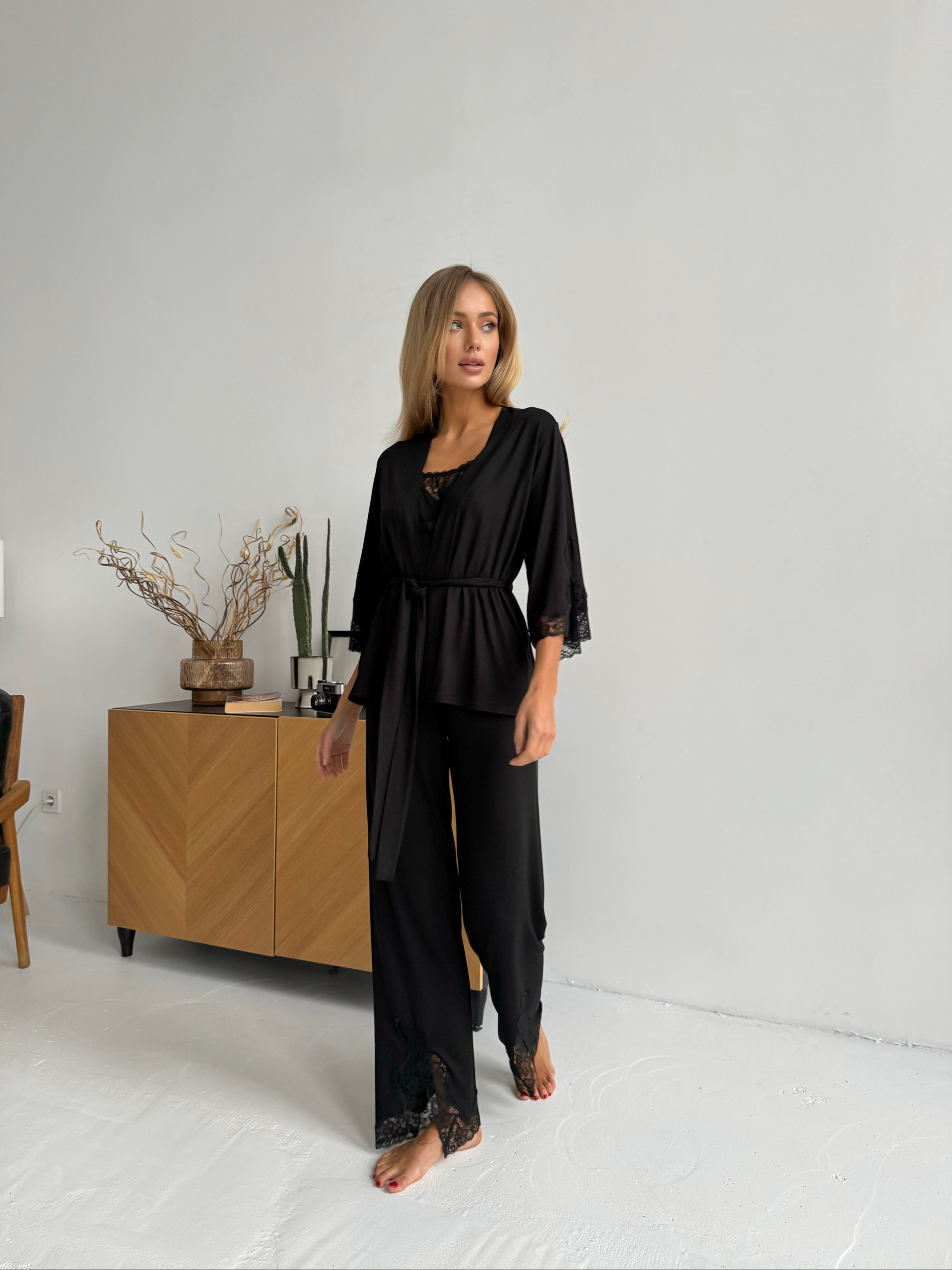 Pajama Set TP-M-8 Black