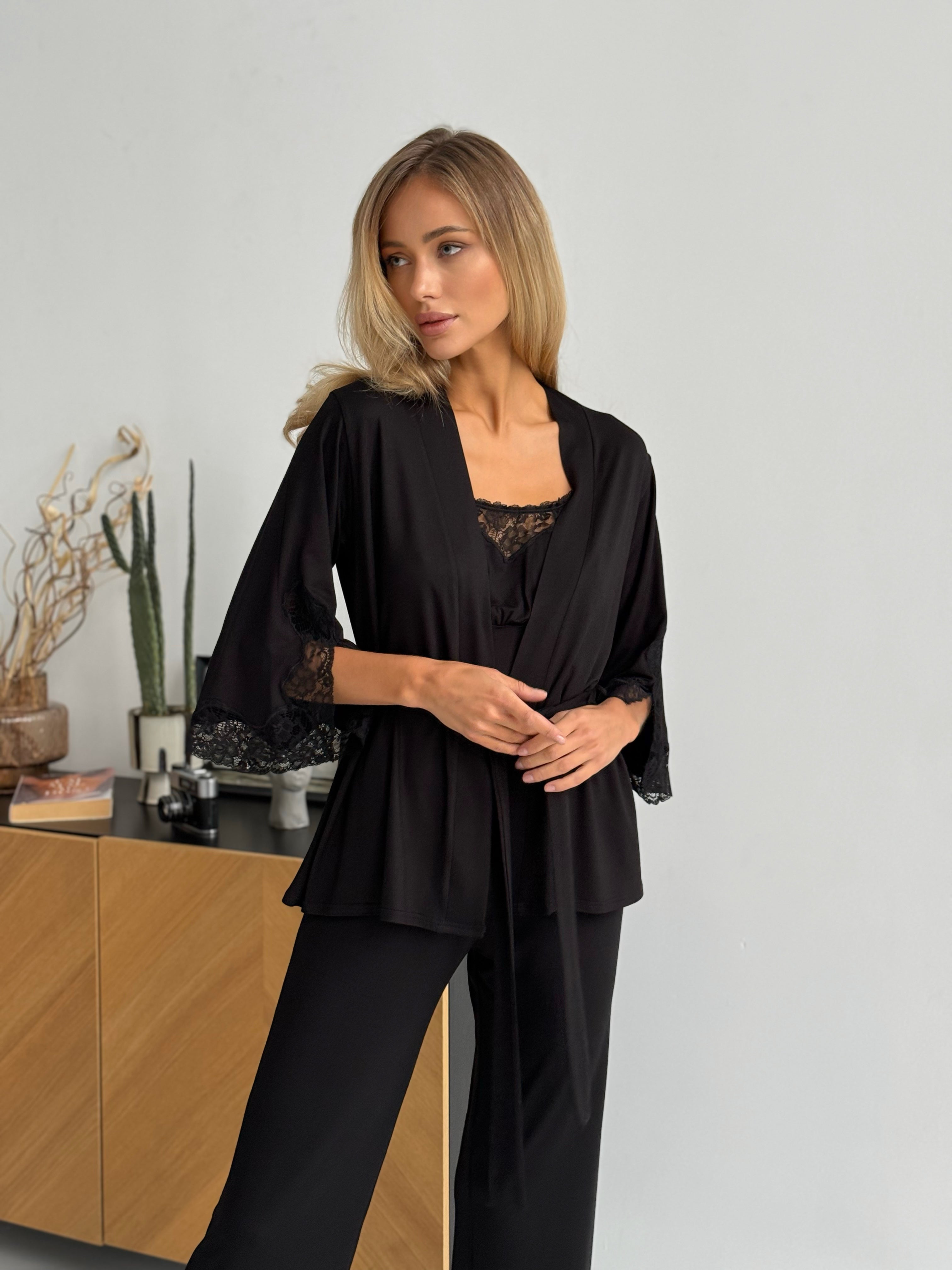 Pajama Set TP-M-8 Black