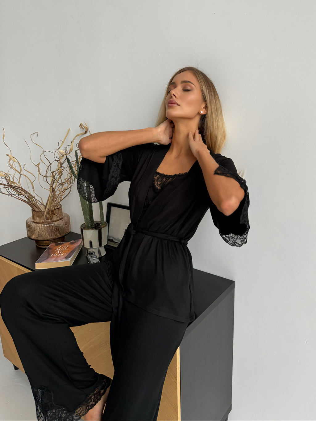 Ensemble de pyjama TP-M-8 Noir