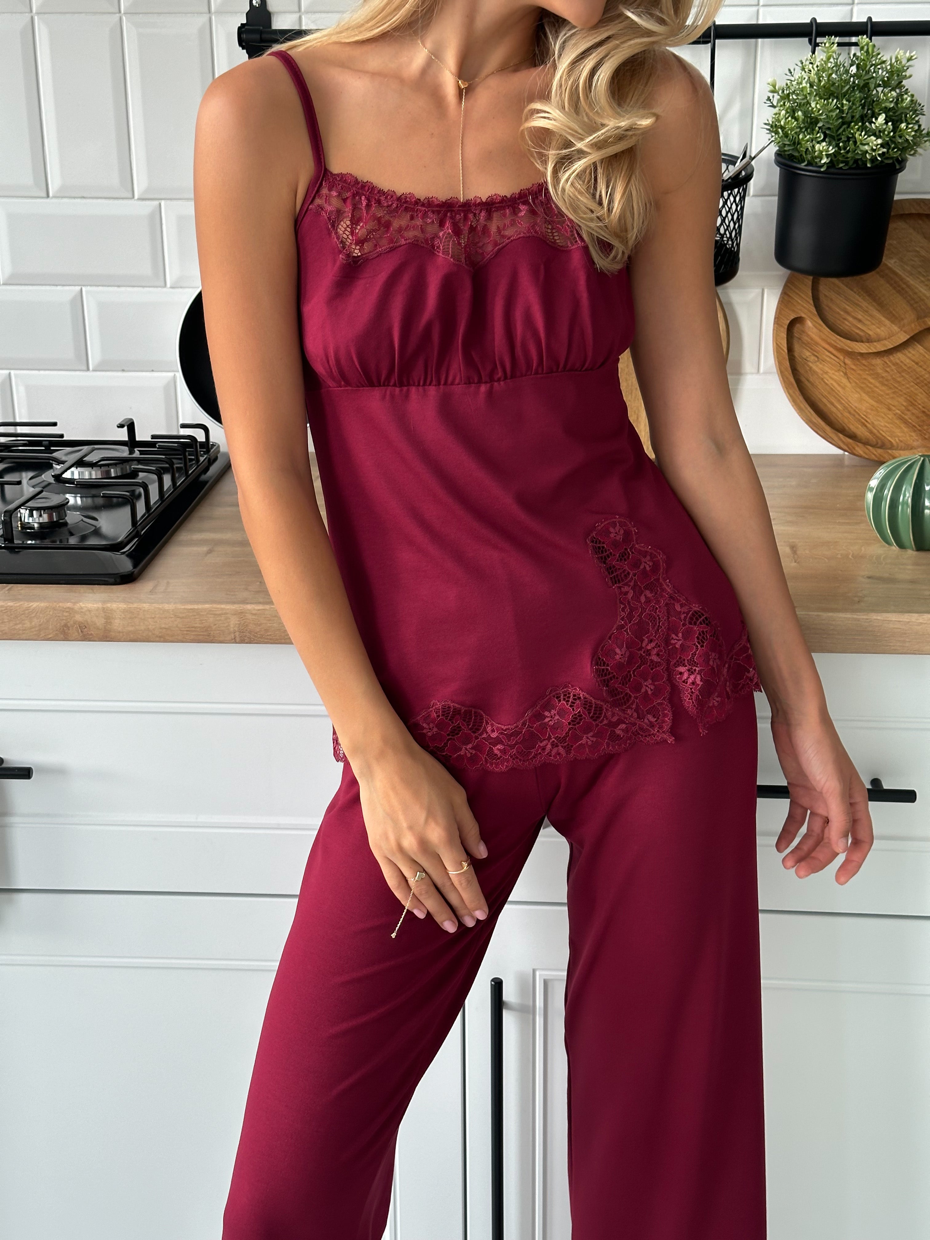 Pajama Set  TP-M-8 Bordeaux