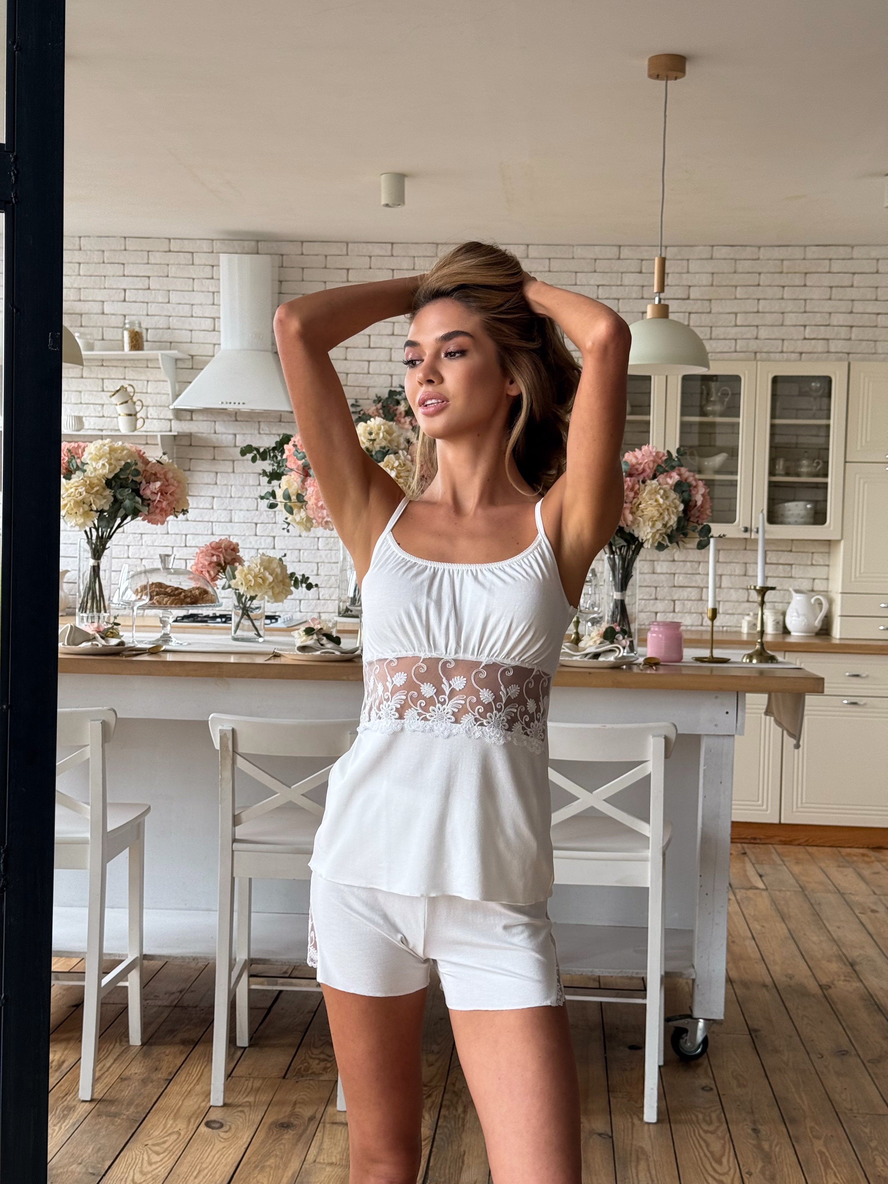 Pyjama P-M-127 Elfenbein