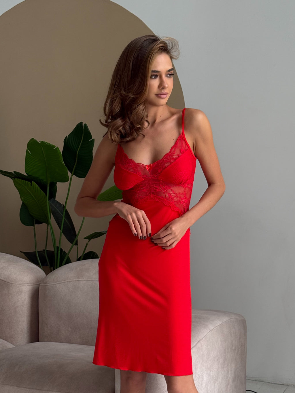 Nightgown HC-M-113 Carmine