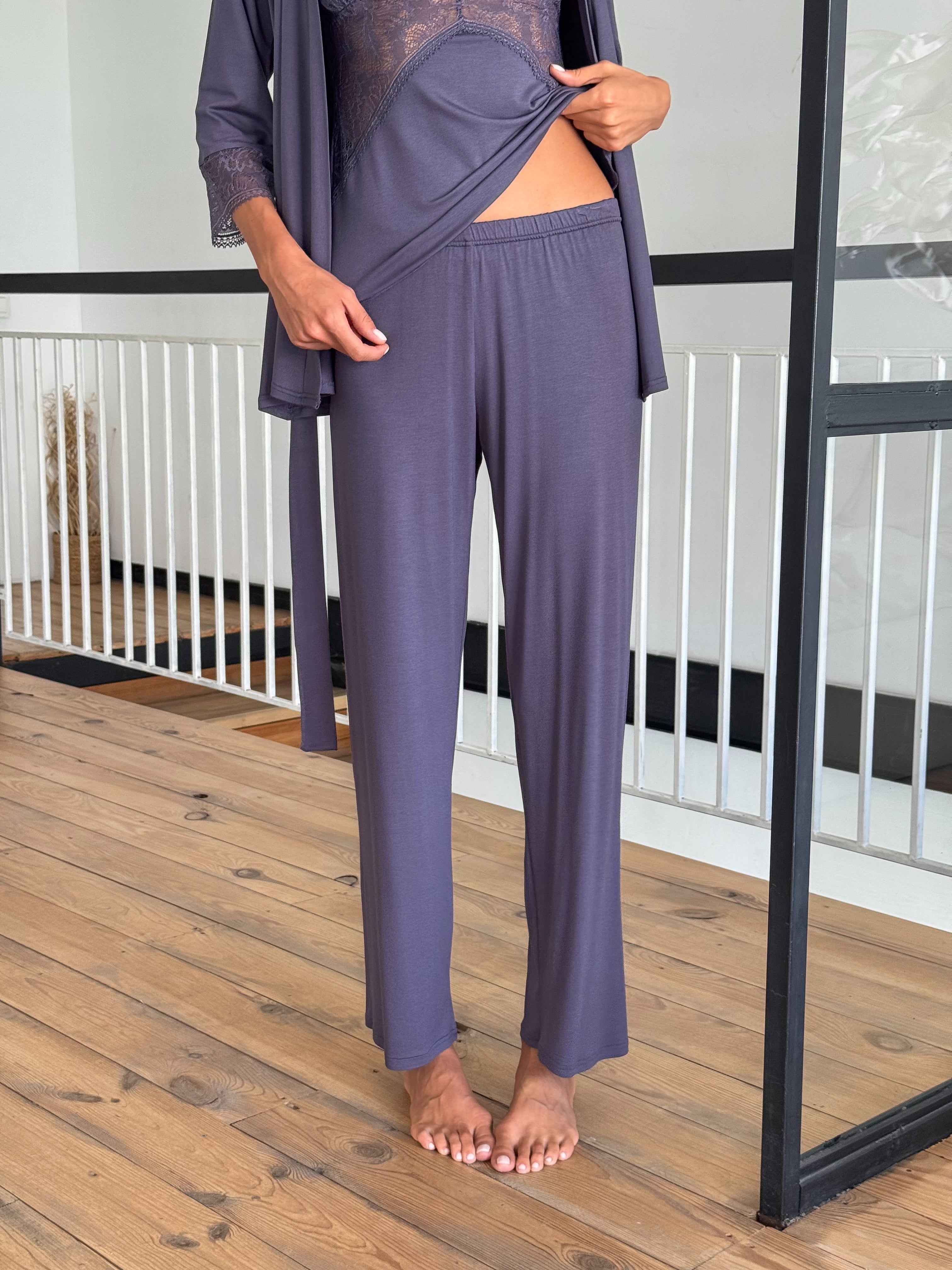 Pajama Set for 4-piece M-1 Lavender Mist