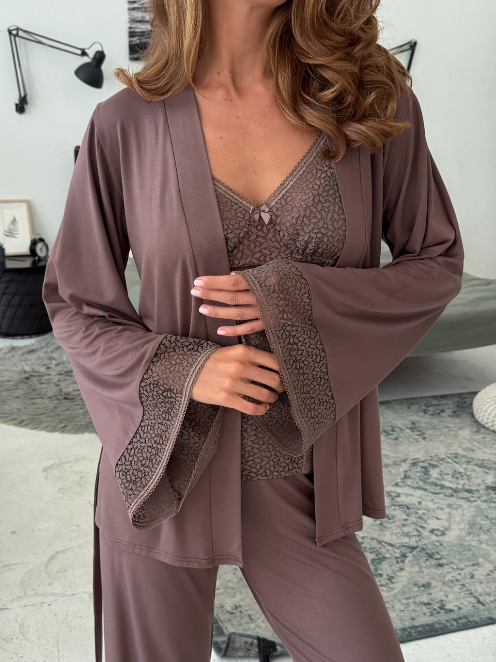 Pajama Set TP-M-10 Milk Chocolate
