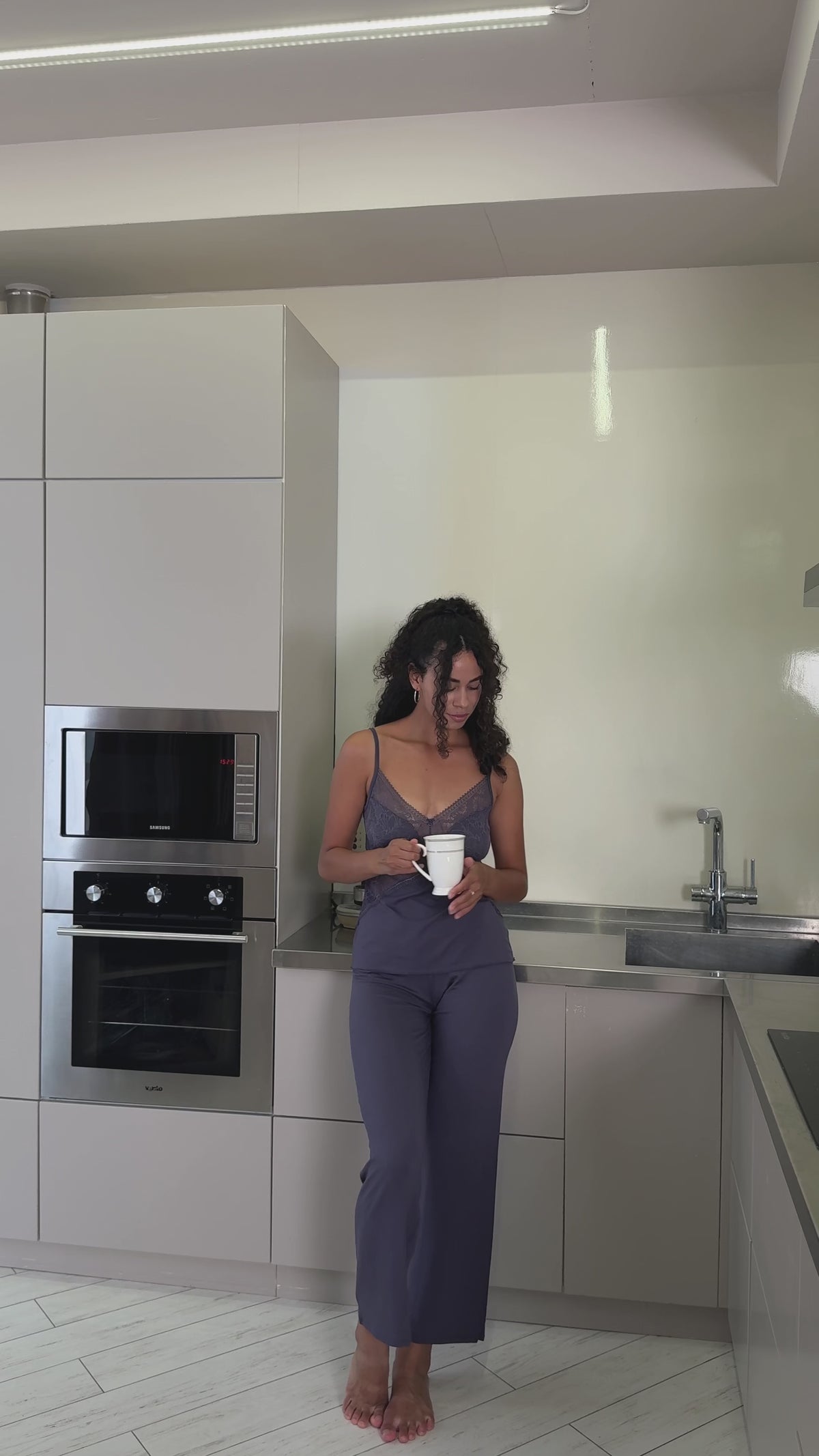 Pajama Set for 4-piece M-1 Lavender Mist